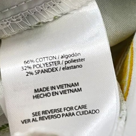 ISAAC MIZRAHI Womens Tailored Lemon Lime Print Shorts with pockets - Picture 7 of 7